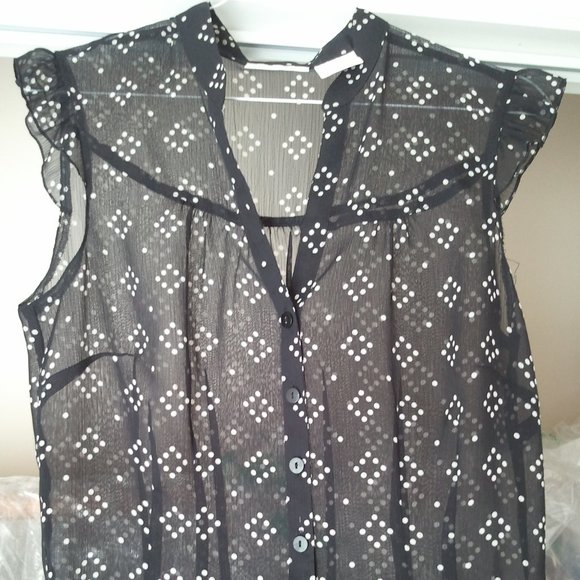 Worthington Tops - Worthington JC Penny Geometric print shell XS